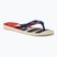 Havaianas Top Nautical beige straw / navy blue / ruby red flip-flop papucs