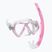 Gyerek snorkeling készlet Mares Combo Zephir Junior pink/clear