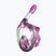 Gyerek egész arcos snorkeling maszk SEAC Magica black silicone/pink