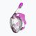 Gyermek teljes arcú maszk snorkelinghez SEAC Libera pink transp./pink