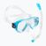 Cressi Ondina gyermek snorkel készlet + Top maszk + snorkel Clear Aquamarine DM1010133