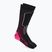 Női sí zokni Mico Medium Weight Warm Control Ski black/fluorescent fuchsia