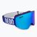 Síszemüveg Neon Light blue/royal/mirror blue