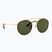 Napszemüveg Ray-Ban Round Double Bridge arista gold/green g-15