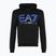 Férfi pulóver EA7 Emporio Armani Train Logo Series Oversize Logo Hoodie Coft black