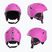 Gyerek sísisak Briko Makalu Jr shiny pink/white