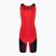 Női birkózómez Nike Weightlifting Singlet scarlet/black