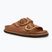 Genuins Galia Leather Dress camel női flip-flopok