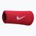 Nike Swoosh dupla széles csuklópántok 2 db egyetemi piros/fehér