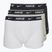 Férfi boxeralsó Nike Everyday Cotton Stretch Trunk 3 pár fehér/szürke heather/fekete