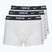 Férfi boxeralsó Nike Everyday Cotton Stretch Trunk 3 pár fehér