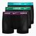 Nike Everyday Cotton Stretch Trunk 3 db férfi boxeralsó turquoise/violet/blue