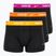 Férfi boxeralsó Nike Everyday Cotton Stretch Trunk 3 pár fekete/arany/piros bíborvörös