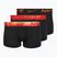 Nike Dri-Fit Essential Micro Trunk férfi boxeralsó 3 pár blk/uni piros/blk/uni piros metál színátmenet wb