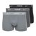 Férfi boxeralsó Nike Everyday Cotton Stretch Trunk 3 pár fekete/vasalt játék/hideg szürke magas fényű texturált wb