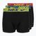 Férfi boxer nadrág Nike Dri-Fit Essential Micro 3 pairs blklightcrimson/ brightcitron/evergreenaur
