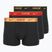 Férfi Nike Everyday Cotton Stretch Trunk boxeralsó 3 pár kék/egyetemi piros/búzakék arany/fekete magas fényű wb