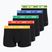 Férfi boxer nadrág Nike Cotton Stretch Trunk 5 pairs blue velvet
