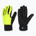 Férfi kerékpáros kesztyű Rogelli Essential Winter Waterproop fluorescent yellow