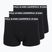 Férfi boxeralsók KARL LAGERFELD Logo Trunk 3 pár black