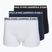 Férfi boxeralsó KARL LAGERFELD Logo Trunk 3 pár black/white/navy