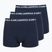 Férfi boxeralsó KARL LAGERFELD Logo Trunk 3 pár navy