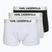Férfi boxeralsó KARL LAGERFELD Elastic Trunk 3 pár black/white/grey