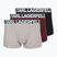 Férfi boxeralsó KARL LAGERFELD Bold Elastic Trunk 3 pár windsor/black/ash