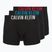 Boxeralsó Calvin Klein 000NB3609A Boxer Brief 3 pairs black w/oatmeal logo/black w/age