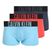 Férfi boxer nadrág Calvin Klein 000NB3775A Trunk 3 pairs ombre bluee/chilly bluee/punch pink