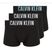 Férfi boxer nadrág Calvin Klein 000NB3608A Trunk 3 pairs black with harbor mist logo/ black with