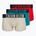 Boxeralsó Calvin Klein 000NB3609A Boxer Brief 3 pairs oatmeal/aged redwood/bright turquoise