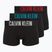 Férfi boxer Calvin Klein 000NB3608A Trunk 3 pár fekete zabpehely logóval/fekete age