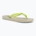 Női flip-flop papucsok Tommy Jeans Logo Summer white clay/lime essence