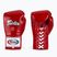 Fairtex Pro Competition Boxing kesztyű Locked Thumb bőr piros