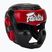 Box fejvédő Fairtex Diagonal Vision Sparring Headguard - Full Head Coverage black/red