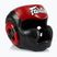 Box fejvédő Fairtex Diagonal Vision Sparring Headguard - Full Head Coverage black/red