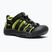 Gyerek szandálok KEEN Newport H2 black/lime green