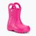 Gyermek gumicsizma Crocs Handle Rain Boot Kids candy pink