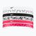 Fejpántok Nike Headbands Printed 6 szt. white/aster pink/black