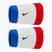 Csuklópántok Nike Swoosh Classic Doublewide Wristbands 2 db Game Royal/University Red/Black