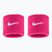 Frottír csuklópántok Nike Swoosh Classic Wristbands 2 db vivid pink/white