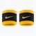 Frottír csuklópántok Nike Swoosh Classic Wristbands 2 db. black/court purple/university gold