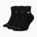 Nike Everyday Plus Cushioned Ankle zokni 3 pár black/white