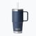 Termoszbögre YETI Rambler Straw 739 ml navy