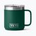 Termoszbögre YETI Rambler CL 295 ml black forest green