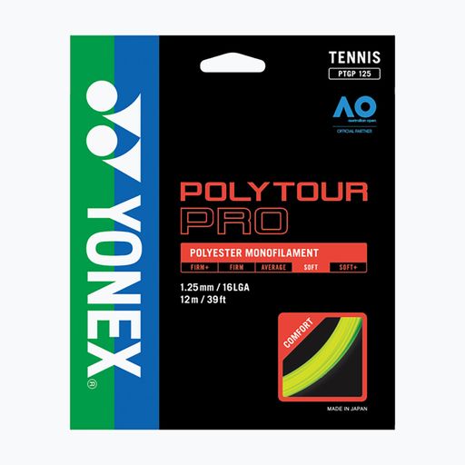 Tenisz Stretch YONEX Poly Tour Pro szett sárga