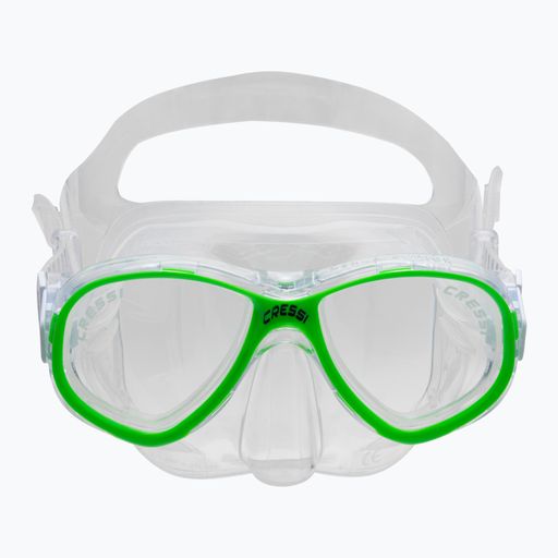 Cressi Perla + Minigringo Gyermek búvárszett maszk + snorkel zöld DM101267 2