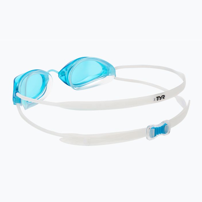 TYR Tracer-X Racing kék és fehér LGTRX úszószemüveg 4