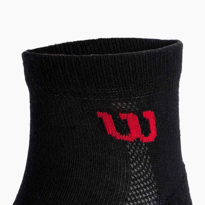 Wilson Quarter férfi tenisz zokni 3 pár fekete WRA803102 4